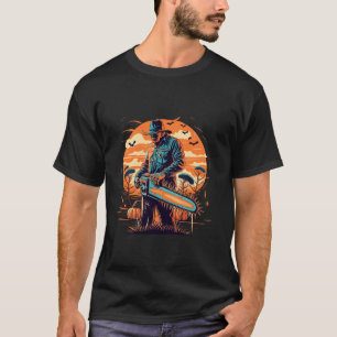 kettingzaag Halloween Pompoen Lumberjack Stihl S T T-shirt