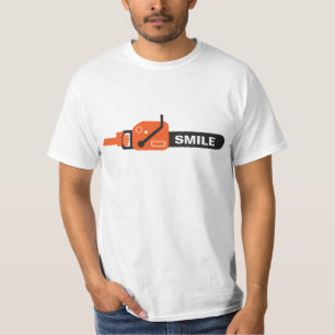 kettingzaag in de hand t-shirt