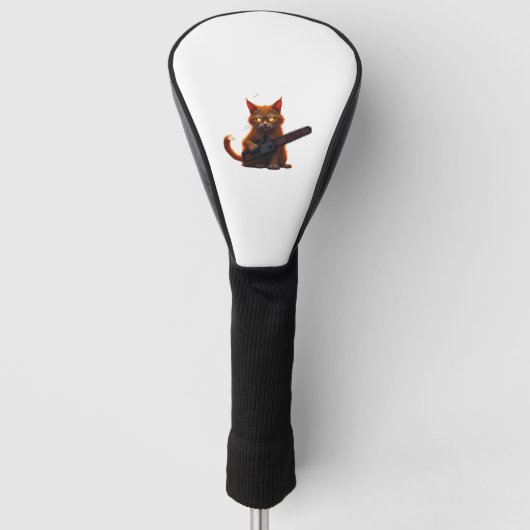 Kettingzaag kat shirt Classic Golfheadcover (Voorkant)