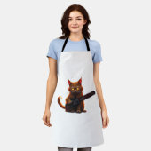 Kettingzaag kat shirt Classic Schort (Gedragen)