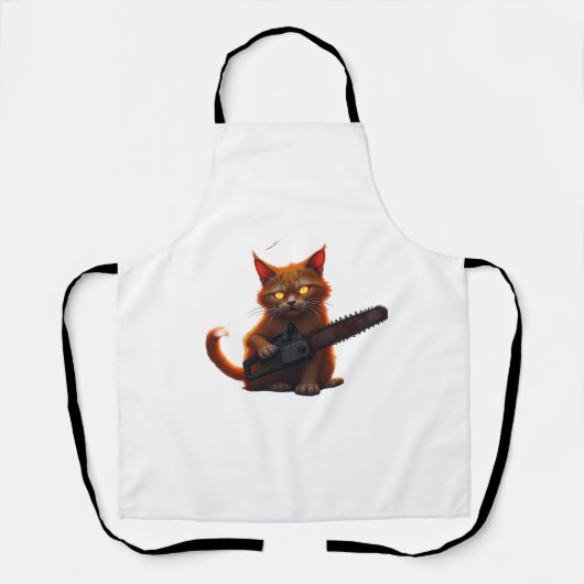 Kettingzaag kat shirt Classic Schort (Voorkant)