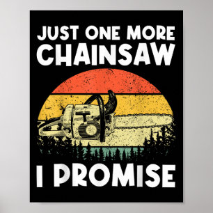 Kettingzaag Kunst Voor Mannen Vrouwen Lumberjack A Poster