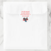 kettingzaag ronde sticker (Tas)