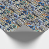 Kettingzaagforel Gevist Cadeaupapier (Hoek)