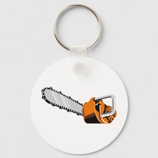 kettingzaagretrstijl sleutelhanger (Voorkant)