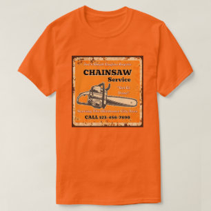 Kettingzaagservice aanpassen Kleine motorreparatie T-shirt