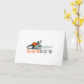 kettingzagen kaart (Gele Bloem)