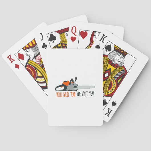 kettingzagen pokerkaarten (Achterkant)