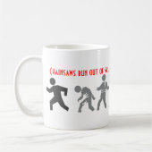 Kettingzagen uit gas koffiemok (Links)