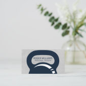 Kettle Bell | Grijze textuur Achtergrond Visitekaartje (Staand voorkant)