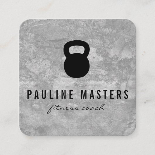 Kettle Bell Grunge Loyalty Cards (Voorkant)