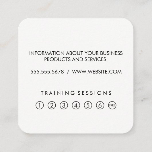 Kettle Bell Grunge Loyalty Cards (Achterkant)