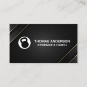 Kettle Bell Logo | Gezondheidsfitness trainer Visitekaartje (Voorkant)