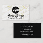 Kettle Bell Logo | Goudmarmer Visitekaartje (Voorkant / Achterkant)