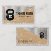 Kettle Bell Logo | Metaalbeton Visitekaartje (Voorkant / Achterkant)