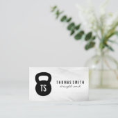 Kettle Bell Logo | Monogram Visitekaartje (Staand voorkant)