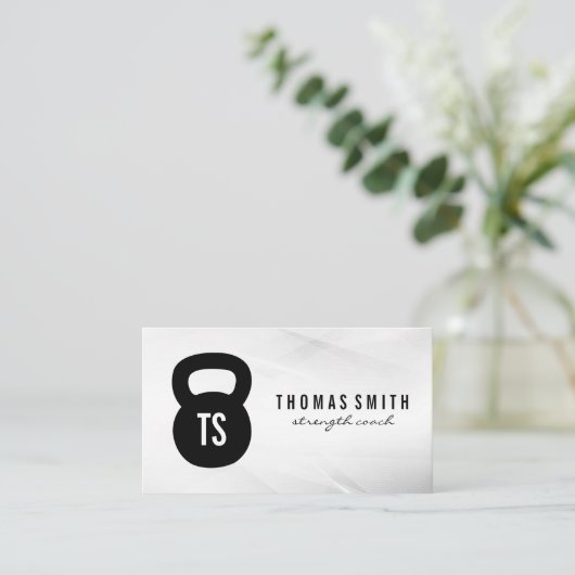 Kettle Bell Logo | Monogram Visitekaartje (Staand voorkant)