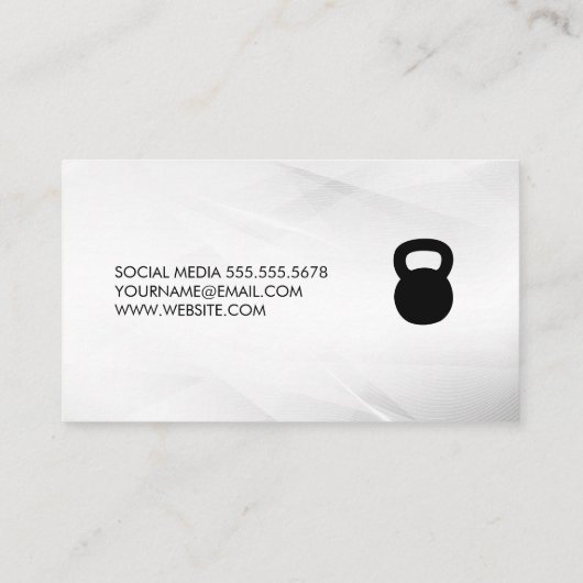 Kettle Bell Logo | Monogram Visitekaartje (Achterkant)