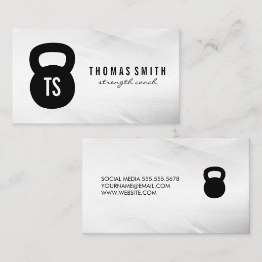 Kettle Bell Logo | Monogram Visitekaartje (Voorkant / Achterkant)