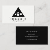 Kettle Bell Personal Trainer | Driehoek Visitekaartje (Voorkant / Achterkant)