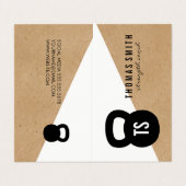 Kettle Bell Personal Trainer Geometric Visitekaartje (Buitenkant ongevouwen)