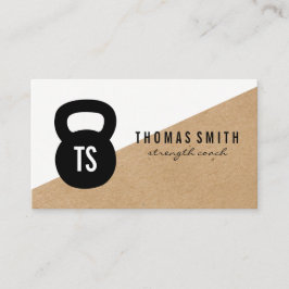 Kettle Bell Personal Trainer Geometric Visitekaartje