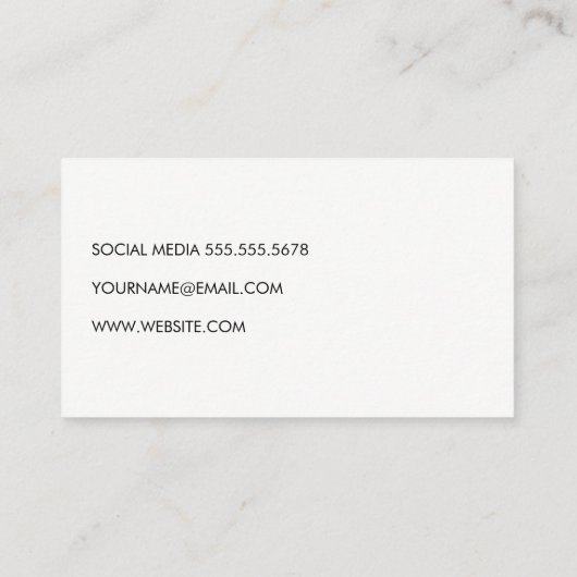 Kettle Bell Personal Trainer Golden Triangle Visitekaartje (Achterkant)