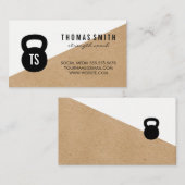 Kettle Bell Personal Trainer | Monogram Visitekaartje (Voorkant / Achterkant)