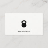 Kettle Bell Personal Trainer Natuurlijke Kleur Blo Visitekaartje (Achterkant)