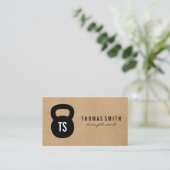 Kettle Bell Personal Trainer Visitekaartje (Staand voorkant)