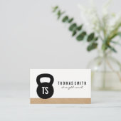 Kettle Bell Personal Trainer Visitekaartje (Staand voorkant)