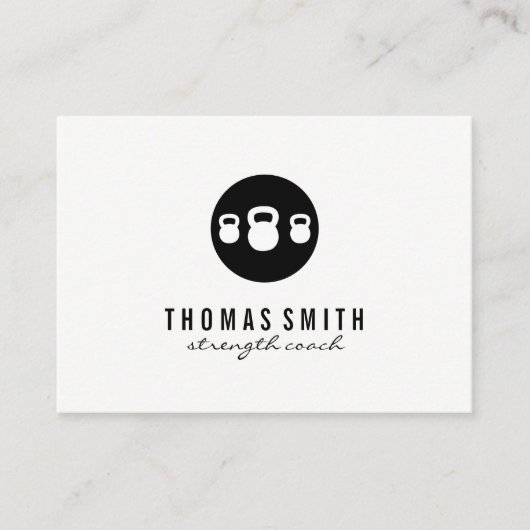 Kettle Bell Persoonlijke Trainer Visitekaartje (Voorkant)