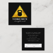 Kettle Bell Persoonlijke Trainersafspraak Afsprakenkaartje (Voorkant / Achterkant)