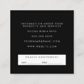 Kettle Bell Persoonlijke Trainersafspraak Afsprakenkaartje (Achterkant)