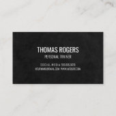 Kettle Bell-pictogram | Geschiktheid | Persoonlijk Visitekaartje (Achterkant)