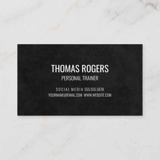 Kettle Bell-pictogram | Geschiktheid | Persoonlijk Visitekaartje (Achterkant)