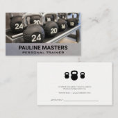 Kettle Bell Rack | Persoonlijke trainer Afsprakenkaartje (Voorkant / Achterkant)