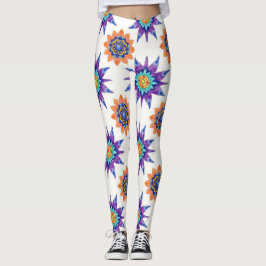 Kettle Bells Bloemrijke Mandala's Naadloos Patroon Leggings