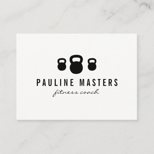 Kettle Bells Fitness Coach Appointment Afsprakenkaartje (Voorkant)