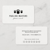 Kettle Bells Fitness Coach Loyalty-Kaarten Klantenkaartje (Voorkant / Achterkant)