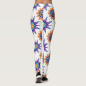 Kettle Bells Floral Mandalas Seamless Pattern Leggings (Achterkant)