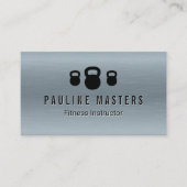 Kettle Bells Icons | Fitnesscoach Afsprakenkaartje (Voorkant)