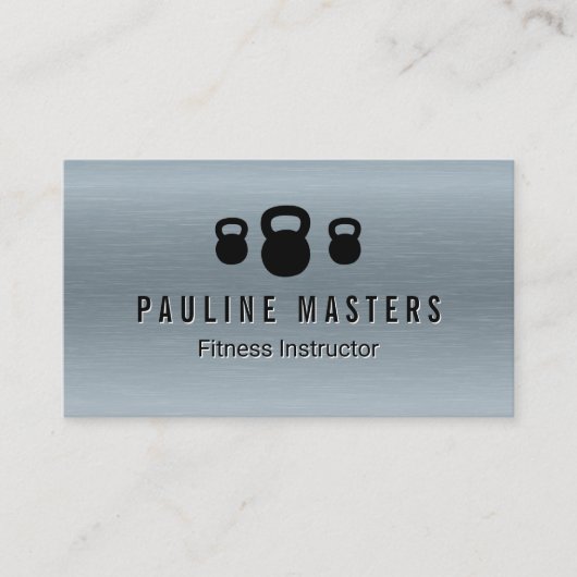 Kettle Bells Icons | Fitnesscoach Afsprakenkaartje (Voorkant)