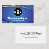 Kettle Bells Logo | gezondheidsfitness Visitekaartje (Voorkant / Achterkant)