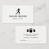 Kettle Bells Sprinter Fitness Coach Afspraak Afsprakenkaartje (Voorkant / Achterkant)