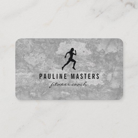 Kettle Bells Sprinter Grunge Appointment Afsprakenkaartje (Voorkant)