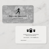 Kettle Bells Sprinter Grunge Appointment Afsprakenkaartje (Voorkant / Achterkant)