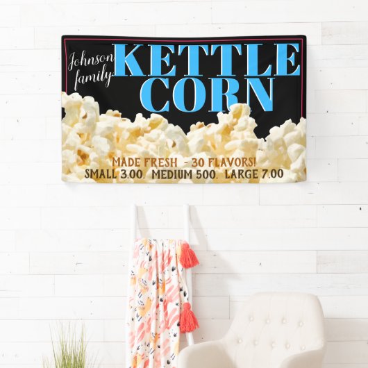 Kettle Corn Popcorn Promo Adverteren Banner (Insitu)