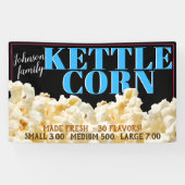 Kettle Corn Popcorn Promo Adverteren Banner (Horizontaal)