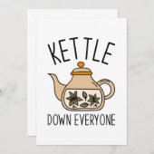 Kettle Down Iedereen Bedankkaart (Voorkant / Achterkant)